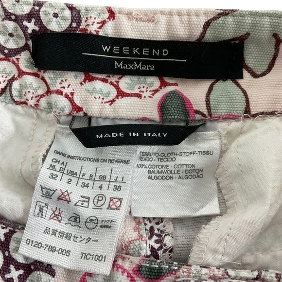 MAXMARA Weekend Floral jeans size 2 made in Italy - Picture 8 of 9